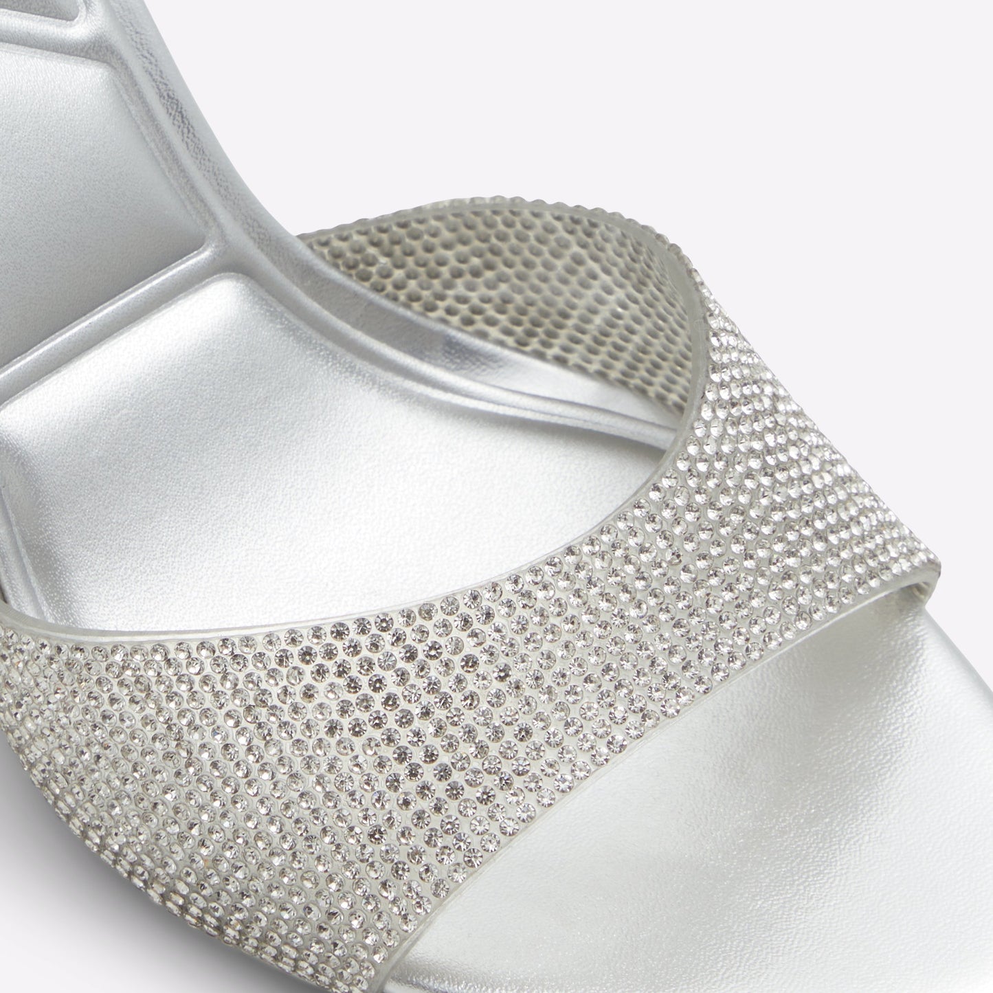 Aldo Women's Pillow Walk Comfortable Heeled Sandals Aitana Silver