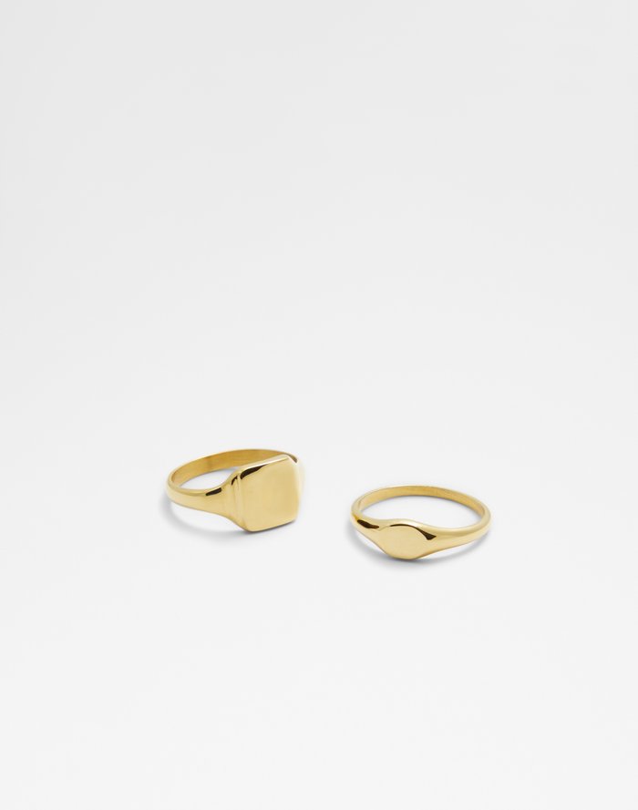 Aldo Women's Multi Pack Of Rings Ranley Gold