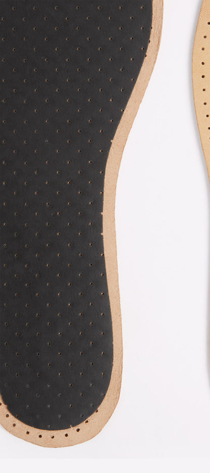 Men's Leather Insoles (Beige)