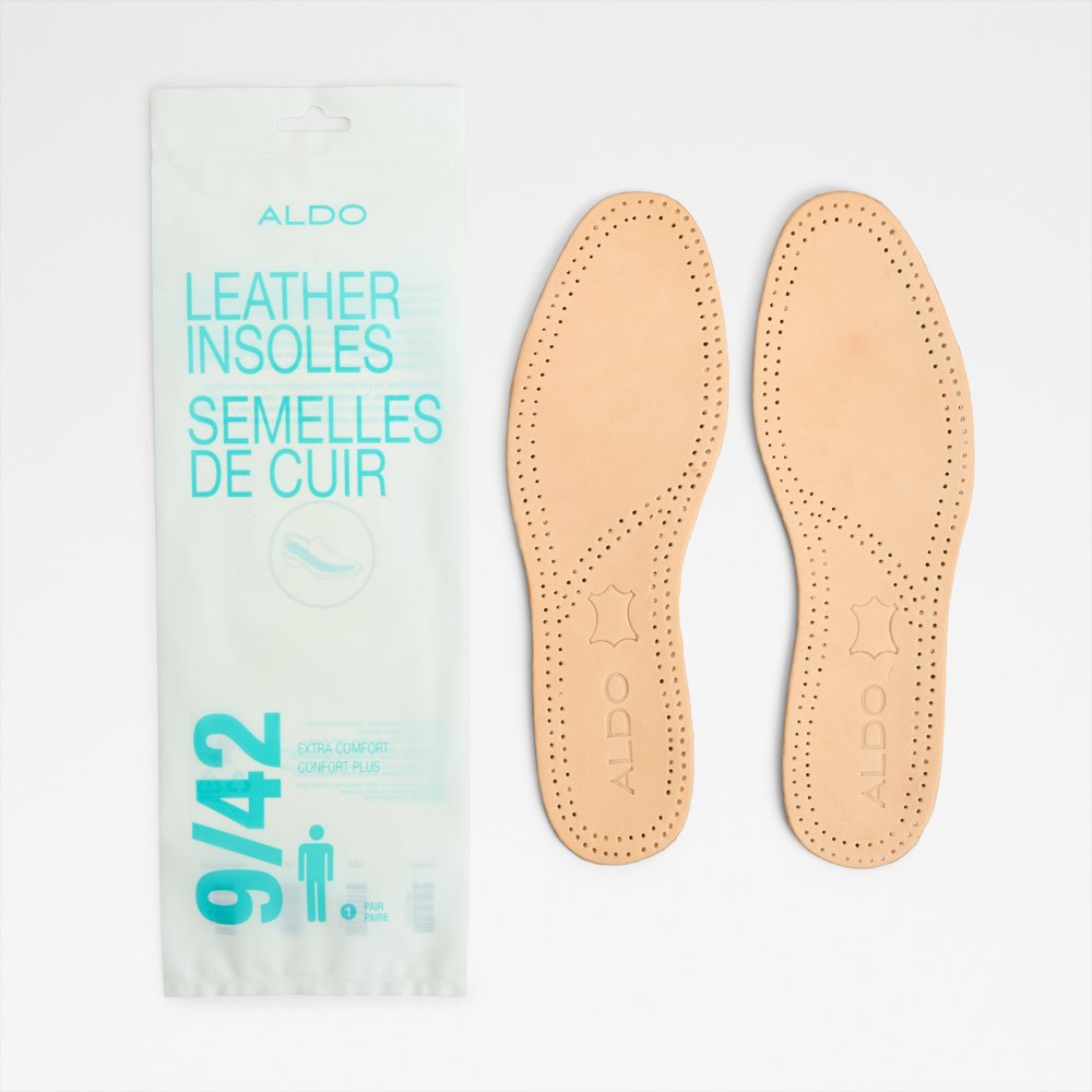 Men's Leather Insoles (Beige)