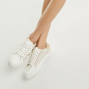 Aldo white best sale sneakers womens