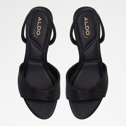 Aldo Women's Pillow Walk Comfortable Heeled Sandals Aitana Black
