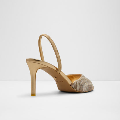 Aldo Women's Pillow Walk Comfortable Heeled Sandals Aitana Gold