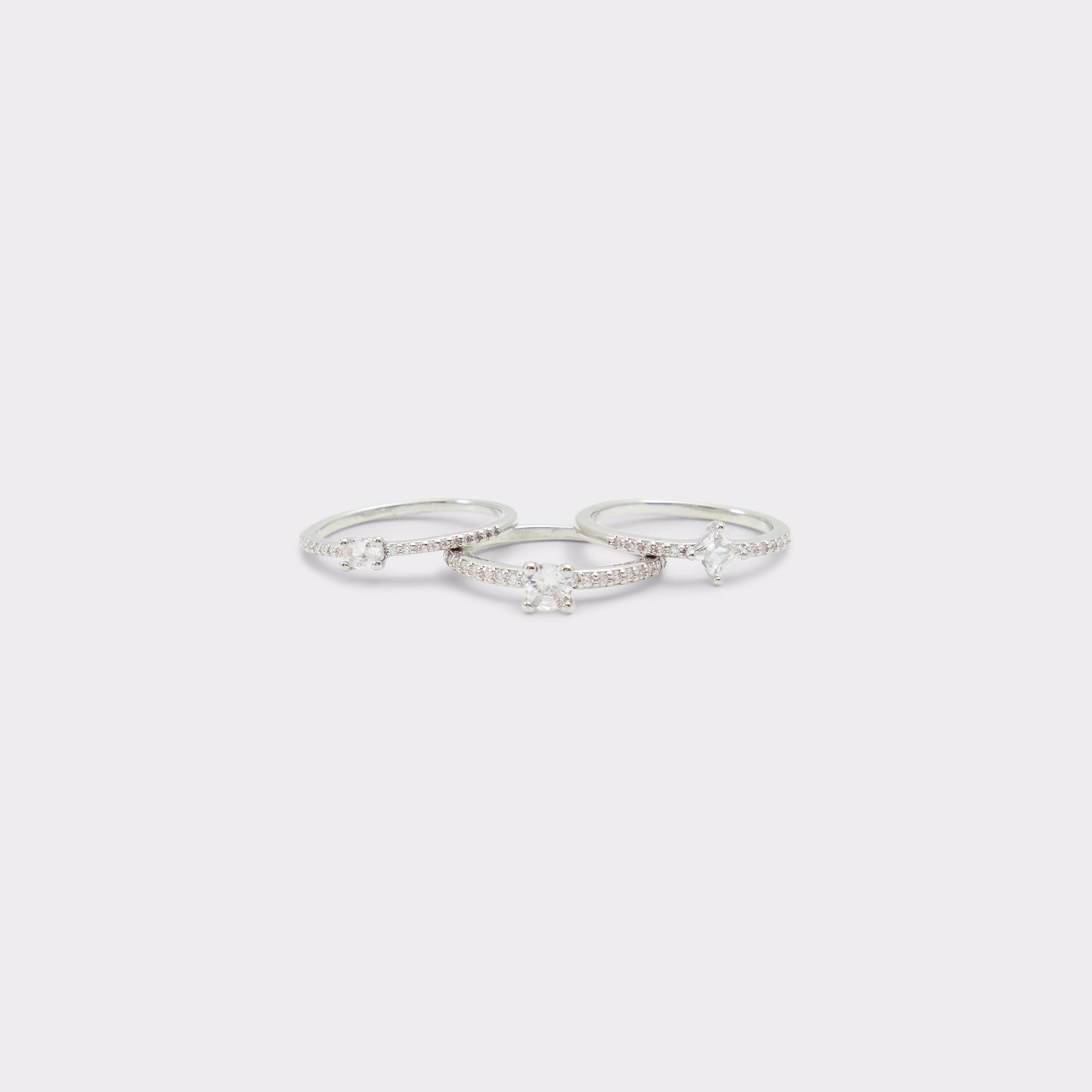 Aldo Women's Stackable Rings Baily Silver