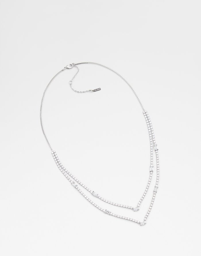 Aldo Women's Layered Necklace Bennia Silver