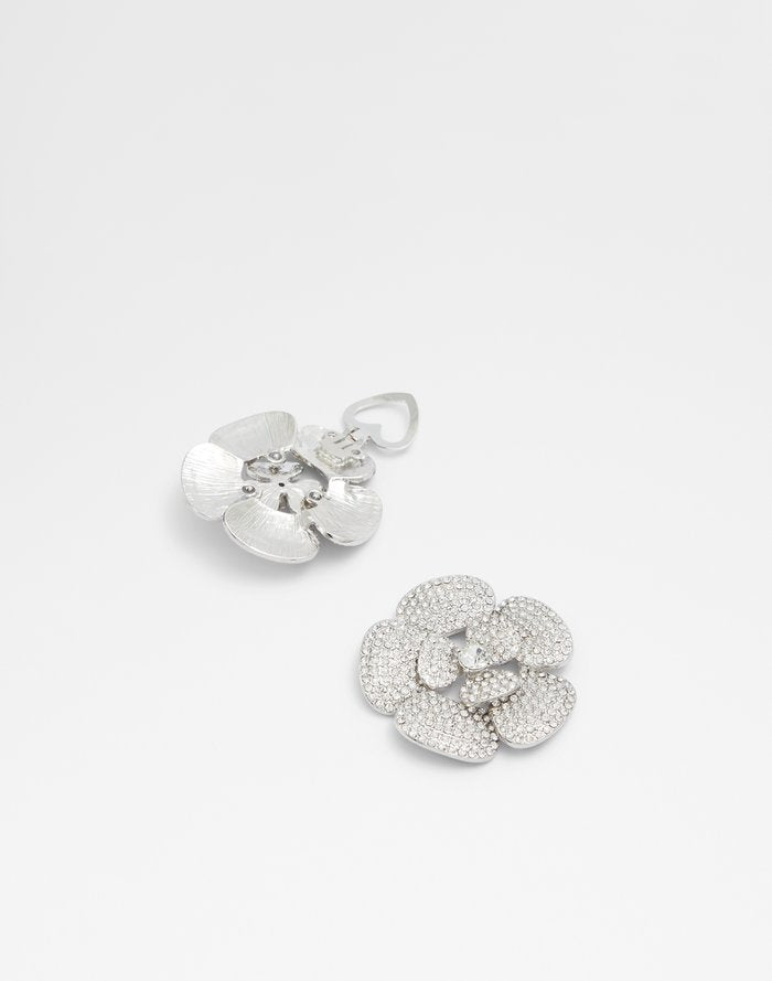 Aldo Women's Shoe Clip Bloomie Silver