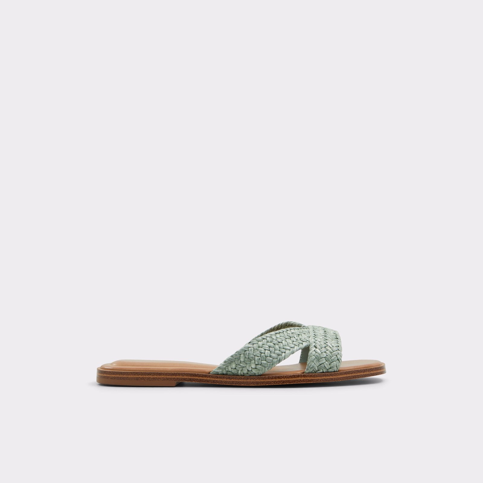 Aldo Women's Flat Sandals Caria Green