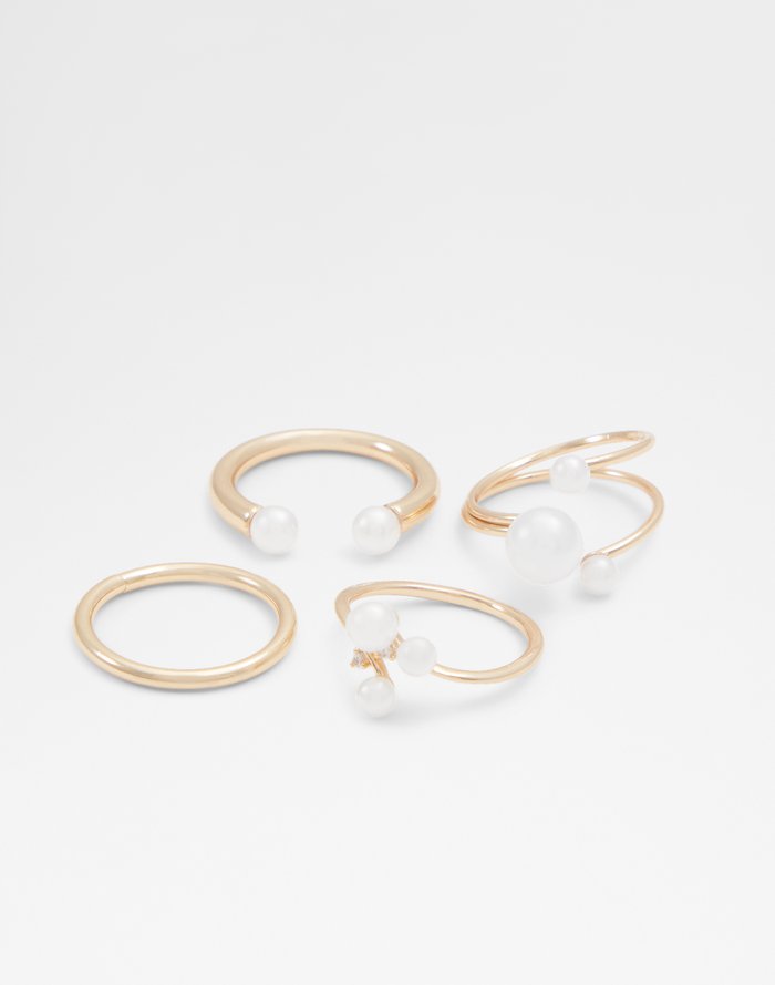 Aldo Women's Multi Pack Of Rings Carralerel Gold