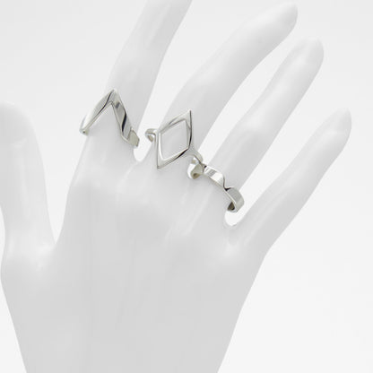 Aldo Women's Multi Pack Of Rings Crendarith Silver