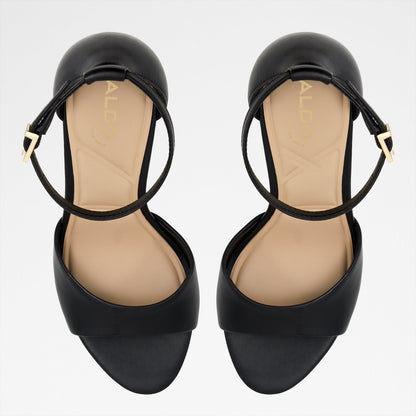 Aldo Women's Pillow Walk Comfortable Heeled Sandals Creride Black