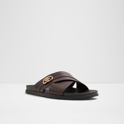 Aldo Men's Flat Sandals Delmar Brown