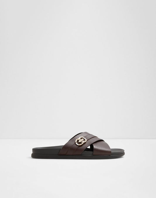 Aldo Men's Flat Sandals Delmar Brown