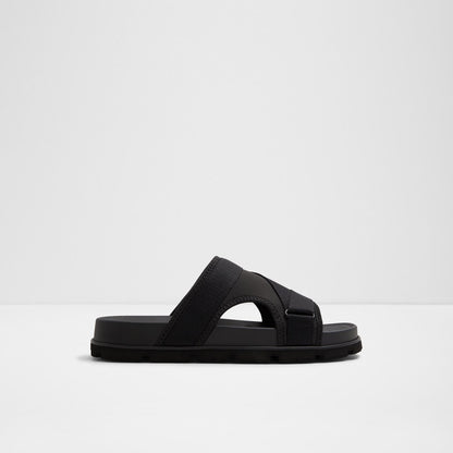 Aldo Men's Flat Sandals Deniels Black