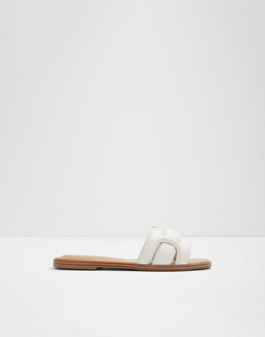 Aldo Women's Flat Sandals Elenaa White