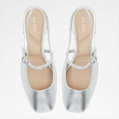 Aldo Women's Pillow Walk Comfortable Ballerinas & Mary Janes Huguette Silver