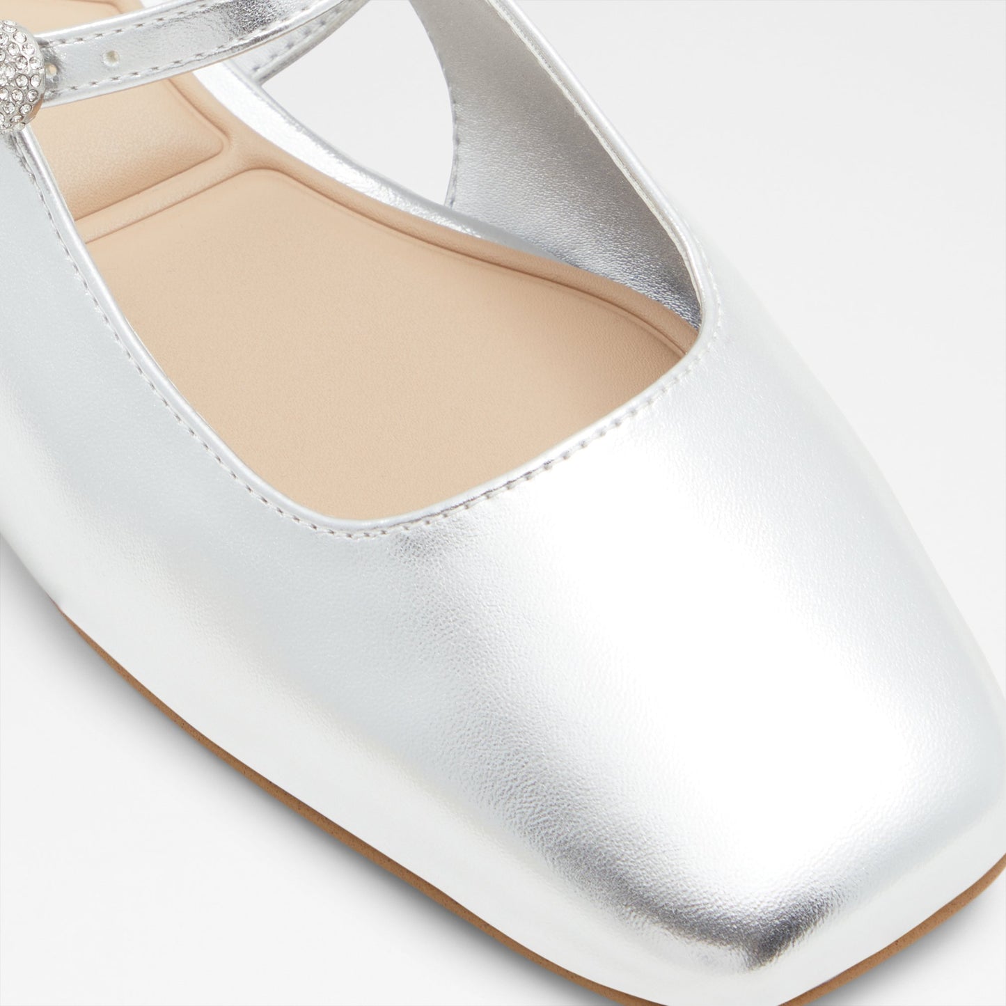 Aldo Women's Pillow Walk Comfortable Ballerinas & Mary Janes Huguette Silver