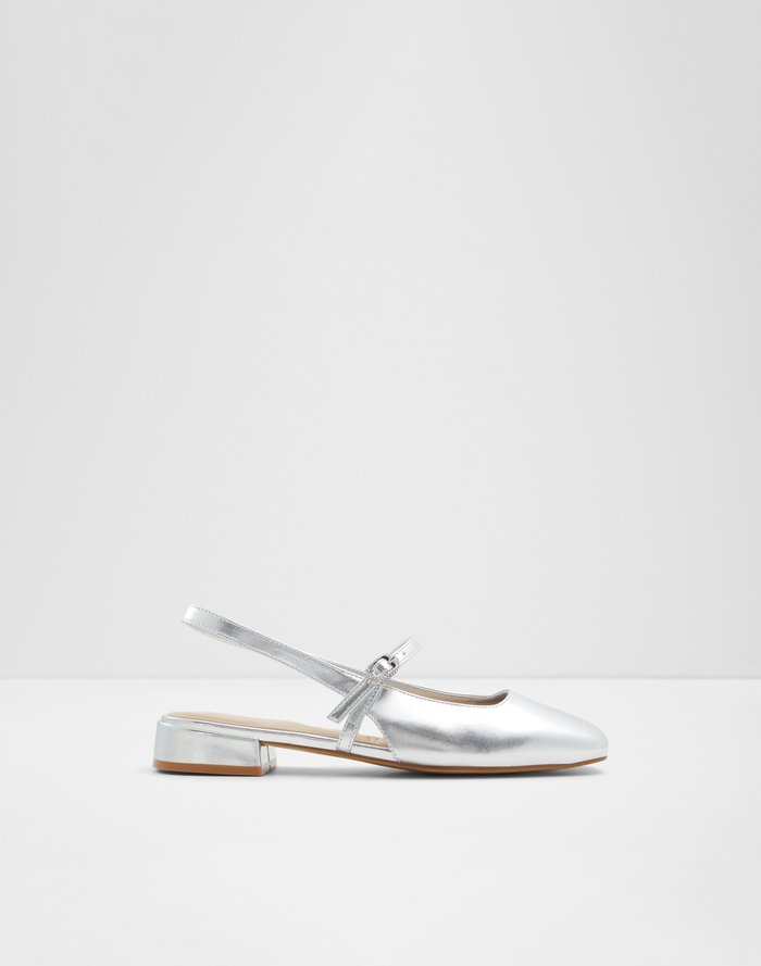 Aldo Women's Pillow Walk Comfortable Ballerinas & Mary Janes Huguette Silver