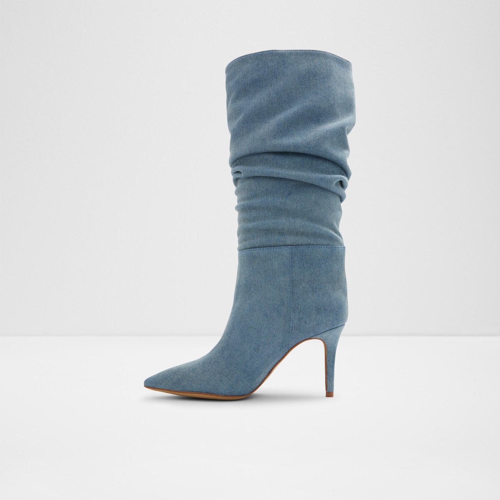 Light blue suede outlet booties