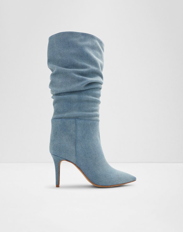 Light blue hotsell denim boots