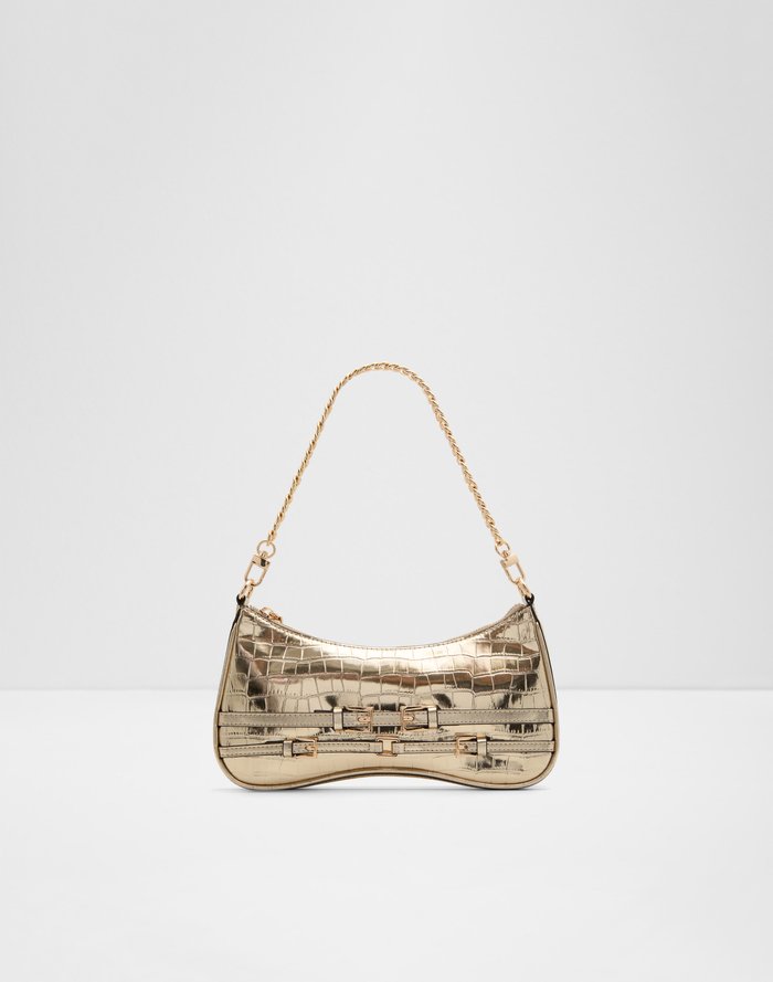 Aldo gold bag sale