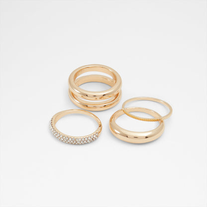 Aldo Women's Multi Pack Of Rings Kaemeth Gold