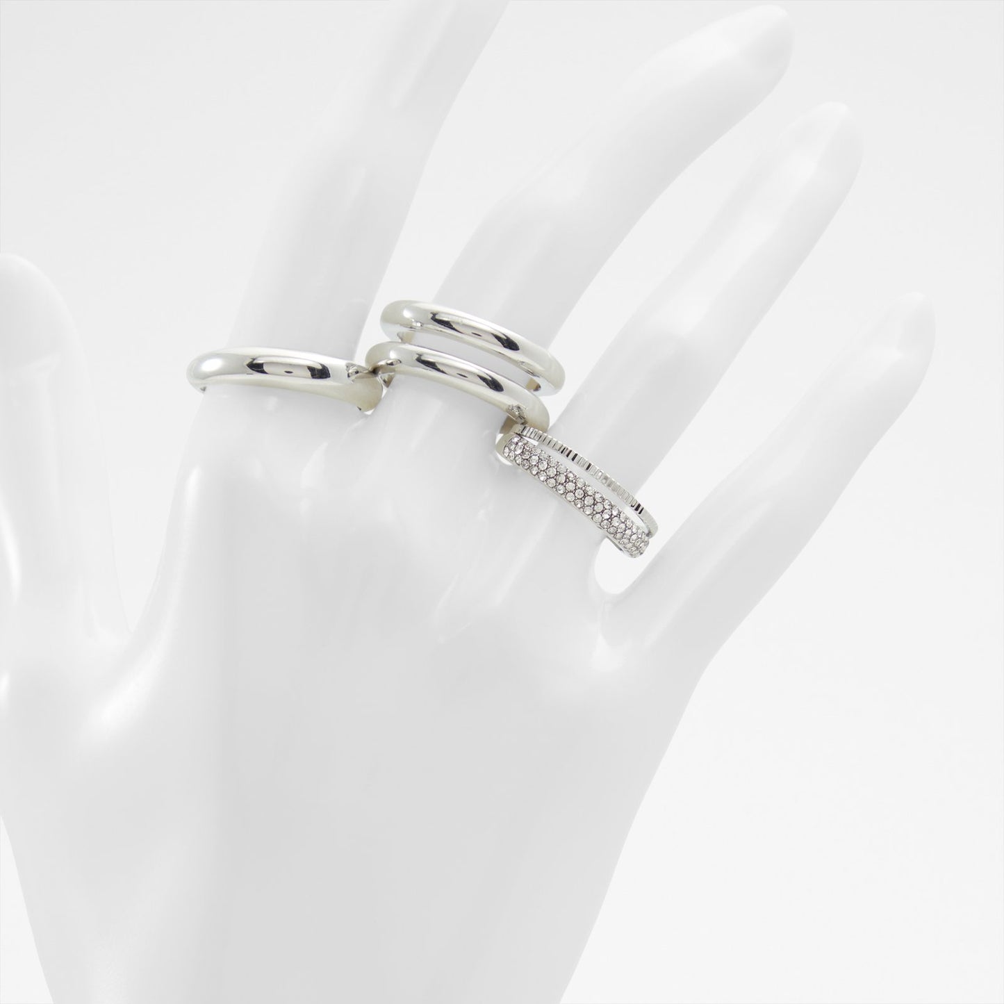 Aldo Women's Multi Pack Of Rings Kaemeth Silver