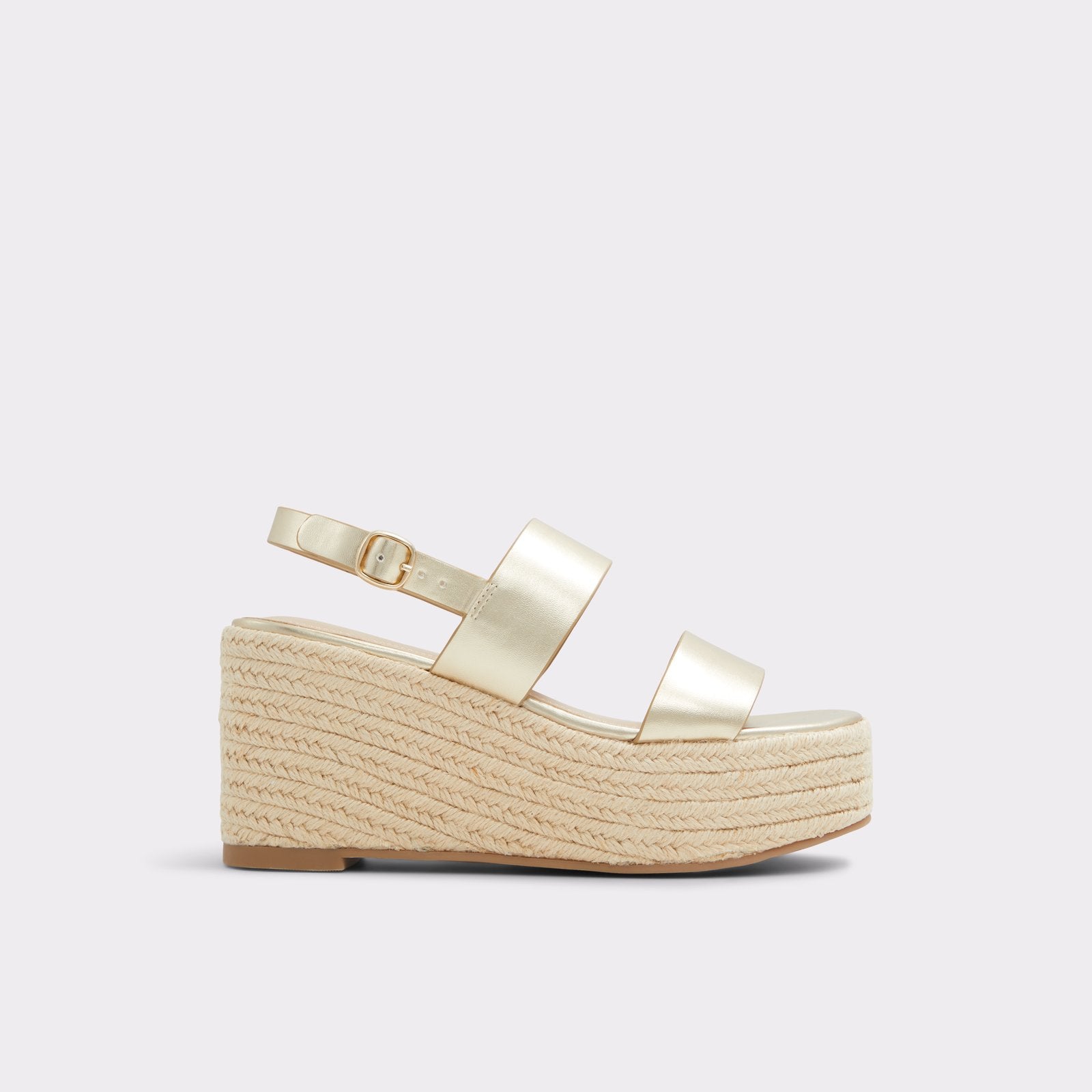 Keoni Women's Gold Wedge Sandals – ALDO Shoes UK - Main Image