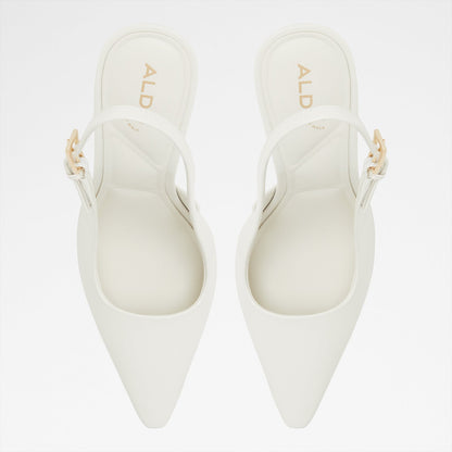 Aldo Women's Pillow Walk Comfortable Heeled Shoes Marysa White