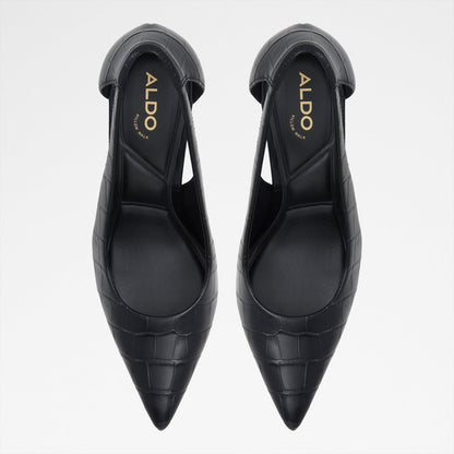 Aldo Women's Pillow Walk Comfortable Heeled Shoes Mesarthim Black