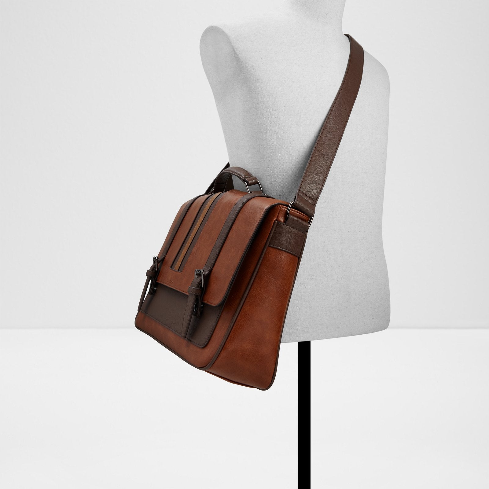 Aldo leather messenger bag online