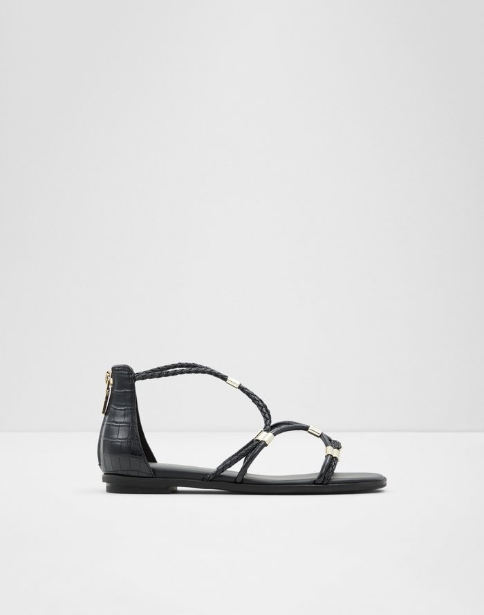 Aldo Women's Flat Sandals Oceriwenflex Black