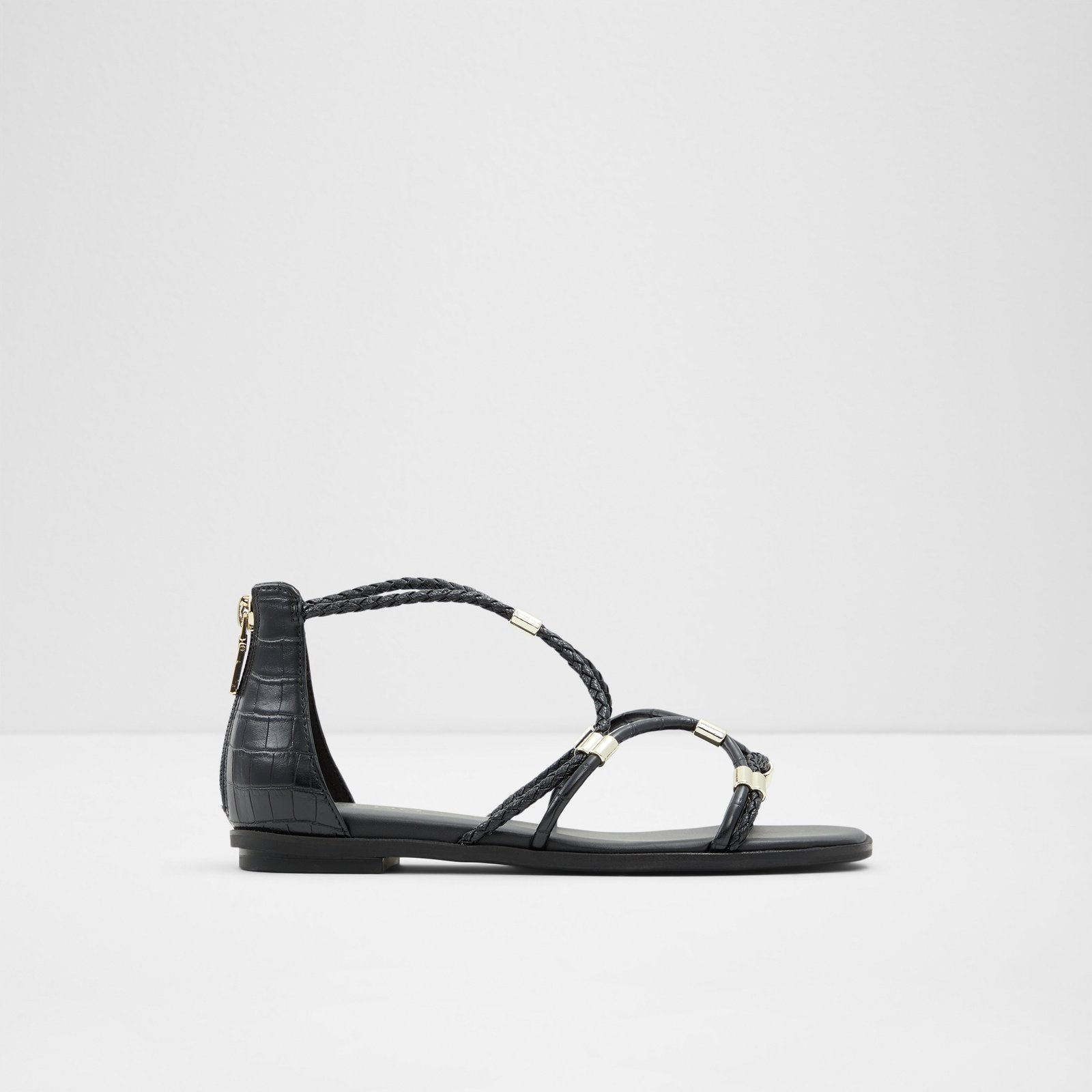 Aldo Women's Flat Sandals Oceriwenflex Black