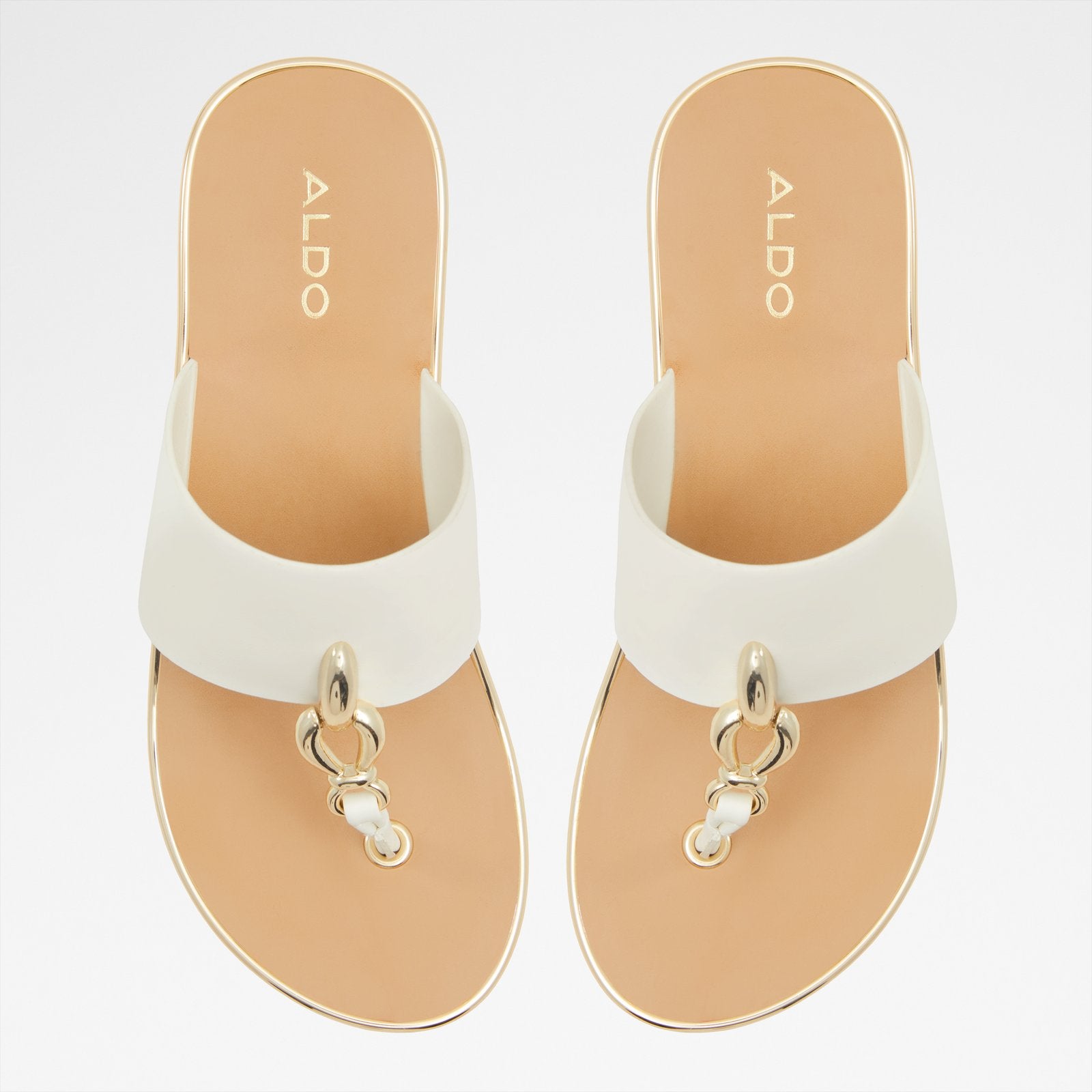 ALDO Comfortable Ladies White Sandals - PENELOPY (Beach Sandals