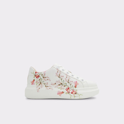 Aldo Women's Pillow Walk Comfortable Low Top Trainers Peono White
