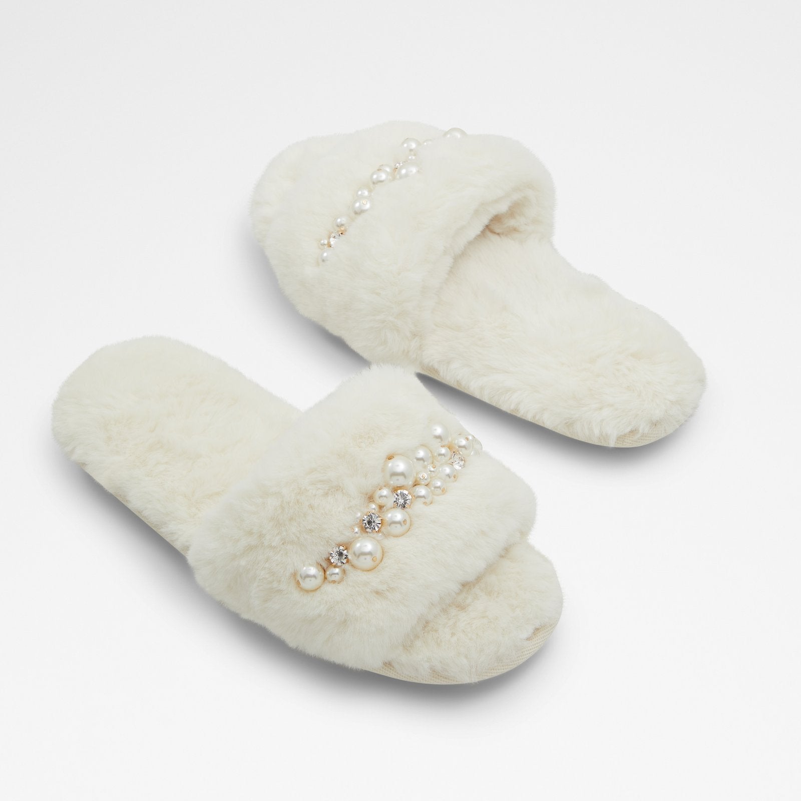 Aldo faux fur store slides