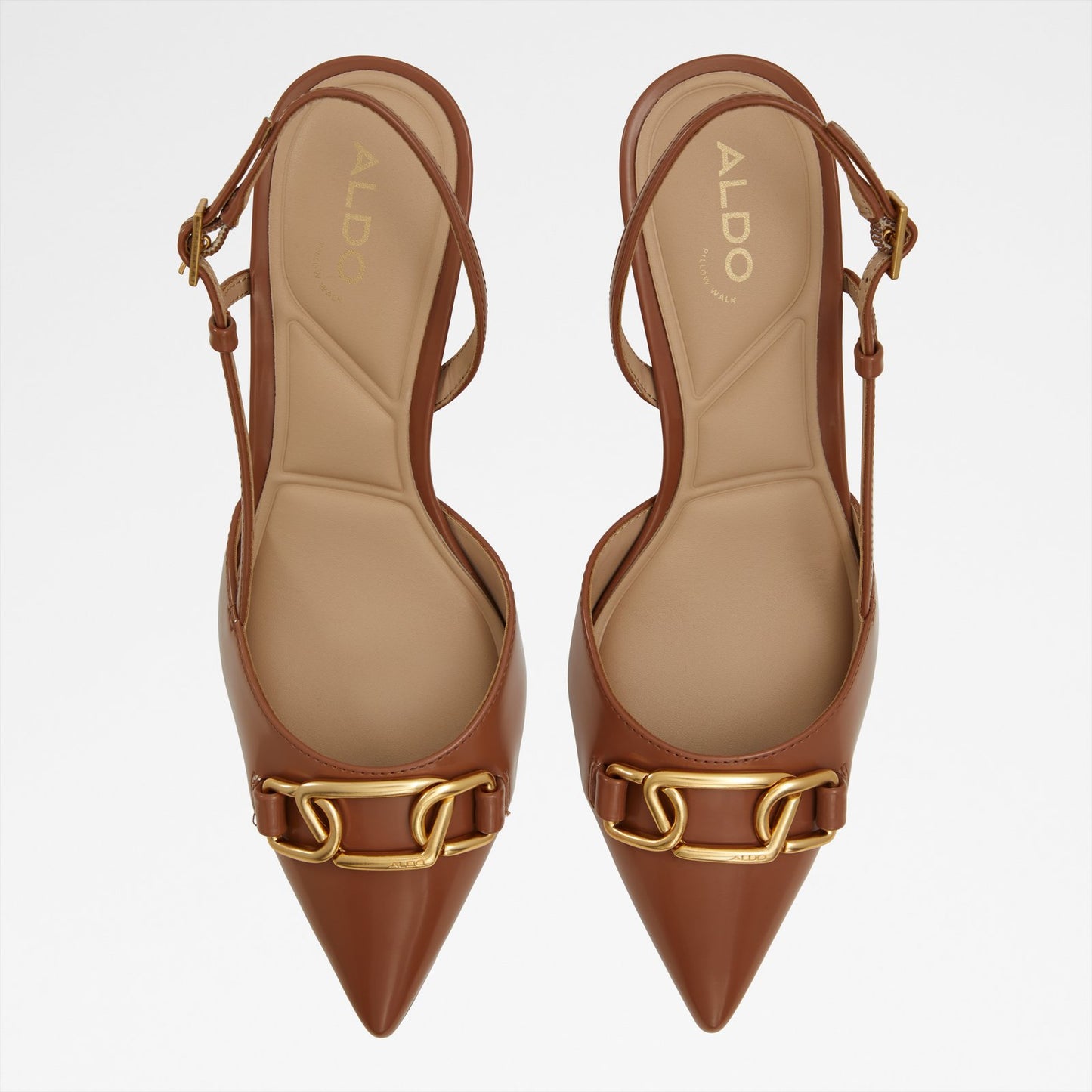 Aldo Women's Pillow Walk Comfortable Heeled Shoes Shirly Brown