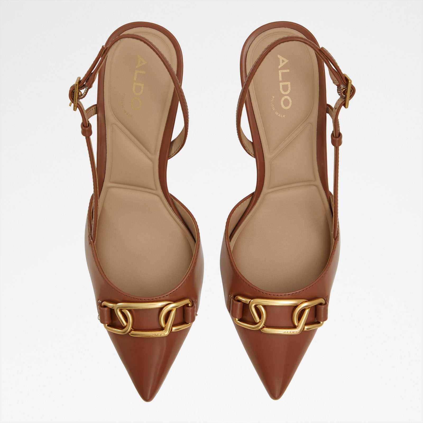 Aldo Women's Pillow Walk Comfortable Heeled Shoes Shirly Brown