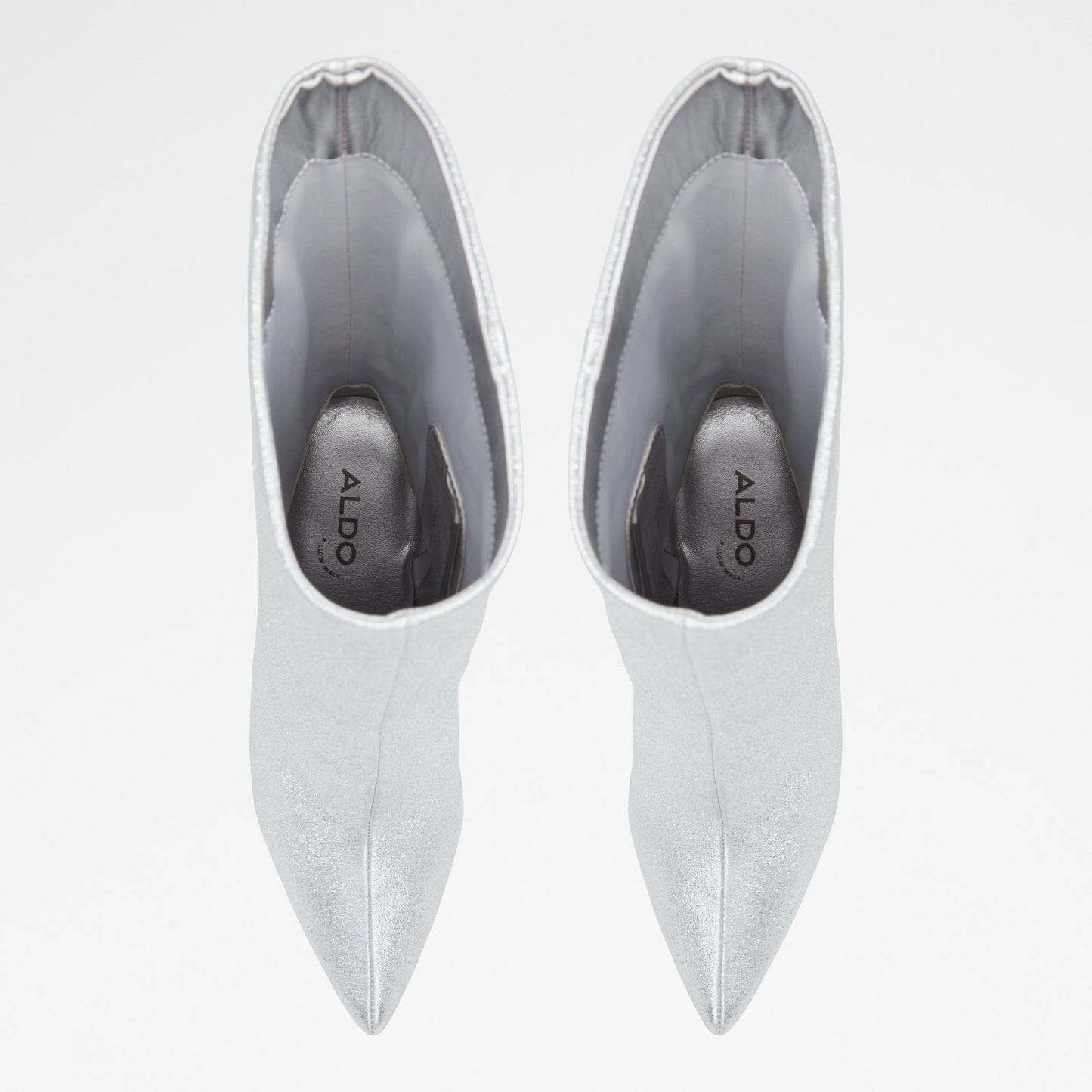 Aldo Women's Pillow Walk Comfortable Heeled Boots Silva Silver