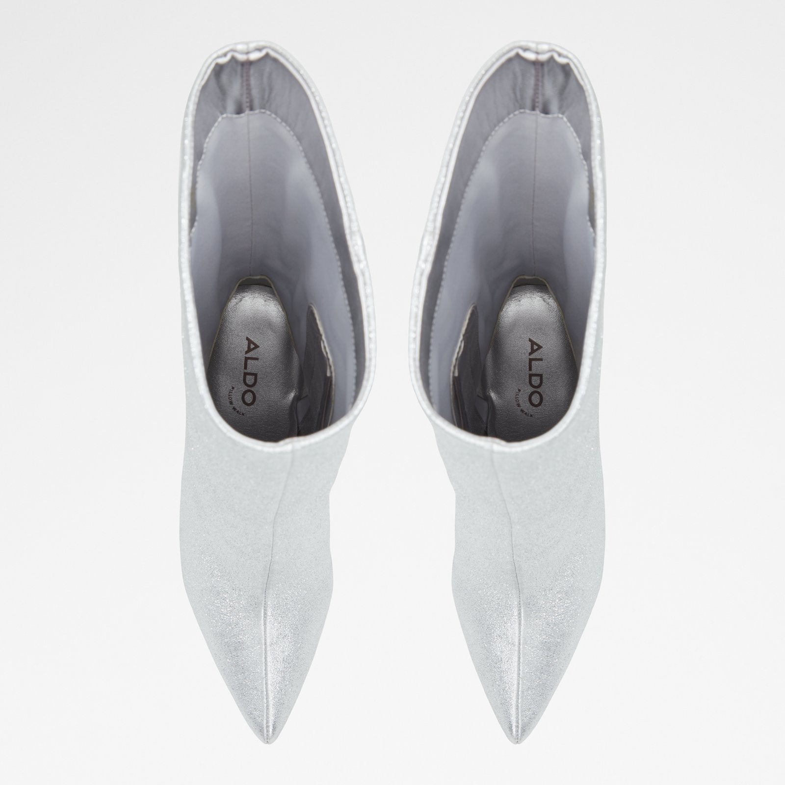 Aldo Women's Pillow Walk Comfortable Heeled Boots Silva Silver