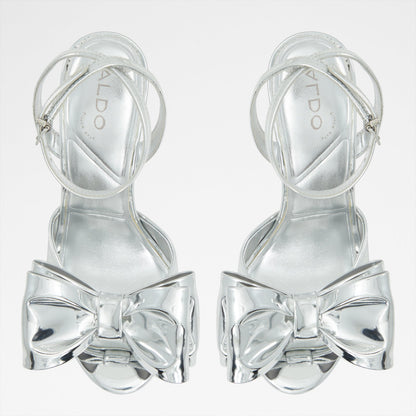 Aldo Women's Pillow Walk Comfortable Heeled Sandals Tinsletta-se Silver