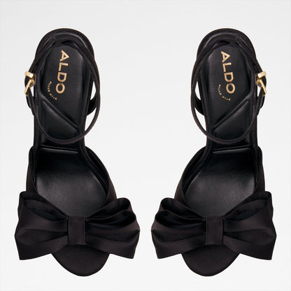 Aldo Women's Pillow Walk Comfortable Heeled Sandals Tinsletta Black