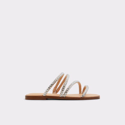 Aldo Women's Flat Sandals Triton Silver