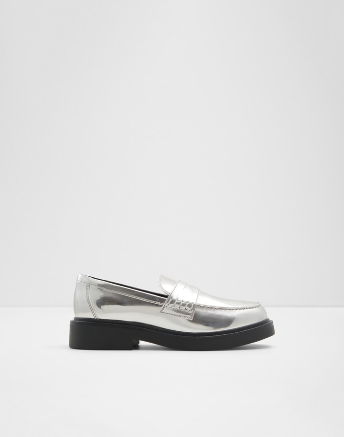 Aldo Women's Pillow Walk Comfortable Loafers Verima Silver