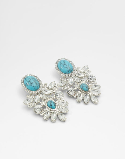 Aldo Women's Earrings Wildwestt Turquoise