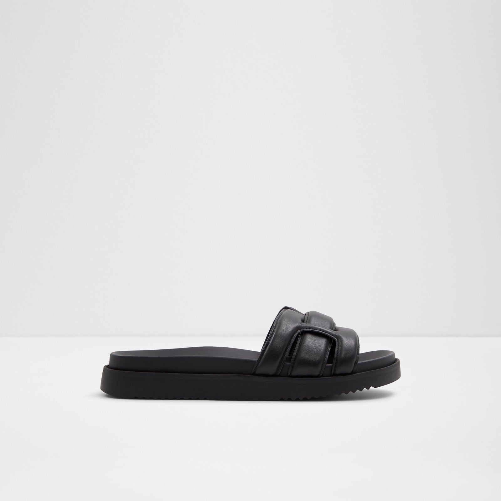 ALDO Comfortable Ladies Black Sandals - WYLALAENDAR (Flat Sandals
