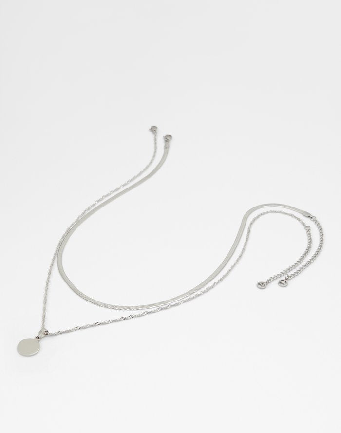 Aldo Women's Layered Necklace Xonita Silver