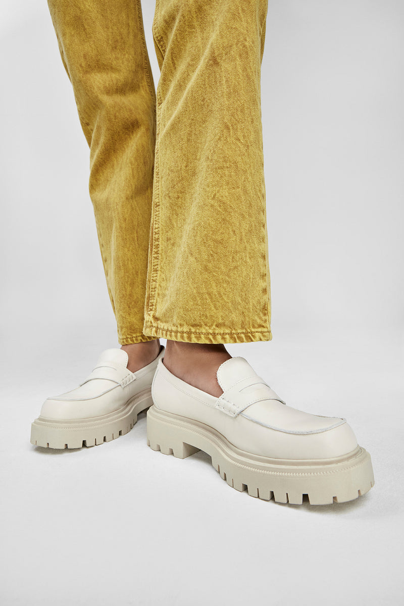 Aldo Women's Loafers Bigstrut (White) ALDO Shoes UK