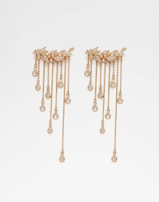 ALDO Shoes UK Women's Gold chandelier drop earrimg Aalirwen