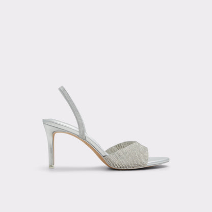 Aldo Women's Pillow Walk Comfortable Heeled Sandals Aitana Silver