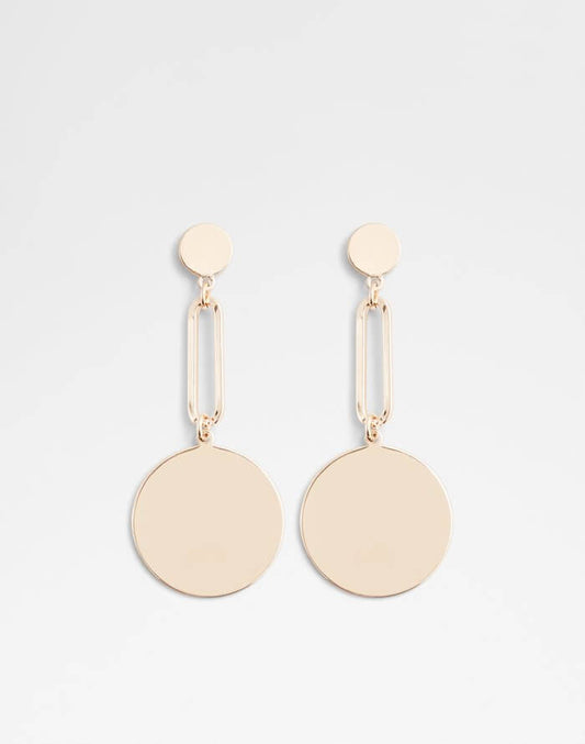 ALDO Shoes UK Women's Gold medallion chandelier earings Areal